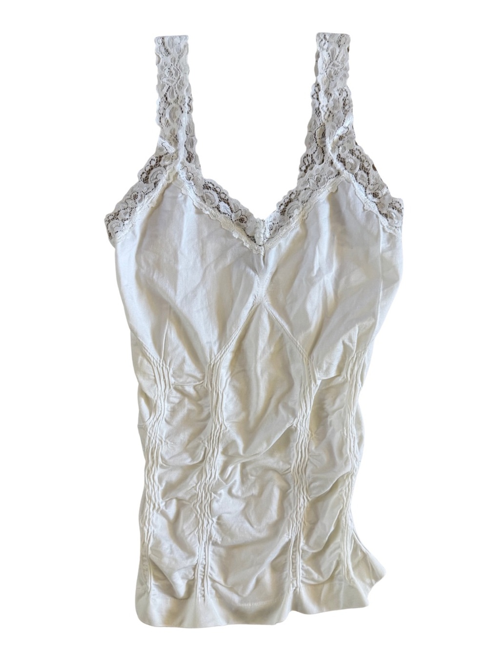 Soho Girls White Lace Trim Camisole